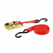 Стяжка для груза Carfort, строп лента, с храповым механизмом, крюки, нагрузка до 1т, размер 25мм x 4.5м, арт. CF-2501 Стяжка для груза Carfort, строп лента, с храповым механизмом, крюки, нагрузка до 1т, размер 25мм x 4.5м, арт. CF-2501