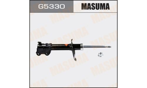 Амортизационная стойка Masuma газомасляная двухтрубная, передняя, левая, 1 шт, арт. G5330 (соответствует KYB 333309)