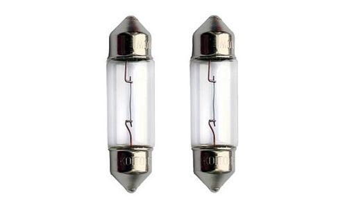 Лампа Koito Festoon C10W (SV8.5, T10x37), 12В, 10Вт, комплект 2 шт, арт. P2258