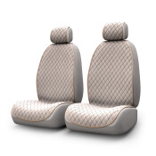 Накидки CARFORT SHAMMY для передних сидений, велюр, бежевый цвет, комплект 2шт Накидки CARFORT SHAMMY для передних сидений, велюр, бежевый цвет, комплект 2шт