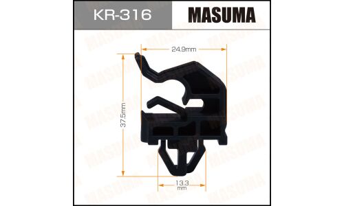 Клипса крепёжная упора капота Masuma, для Hyundai, арт. KR-316
