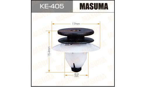 Клипса крепёжная деталей салона Masuma, для Volvo, арт. KE-405