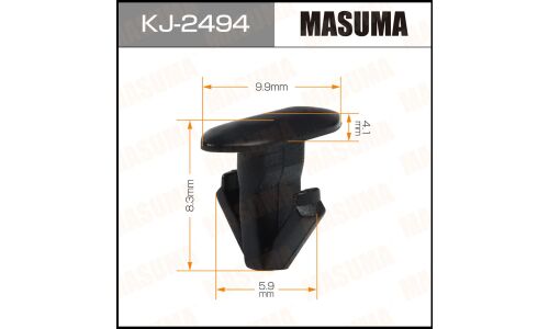 Клипса крепёжная уплотнителей дверей Masuma, для Honda, арт. KJ-2494