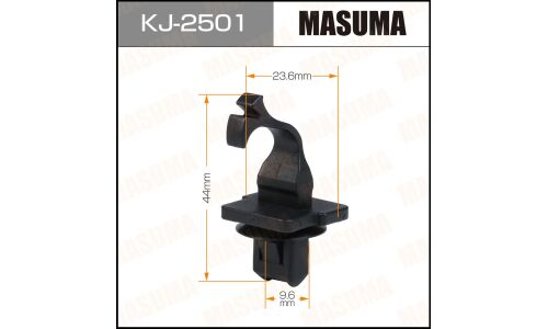 Клипса крепёжная обшивки стойки Masuma, для Daihatsu, Toyota, арт. KJ-2501