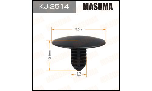 Клипса крепёжная шумоизоляции капота Masuma, для Mazda, арт. KJ-2514