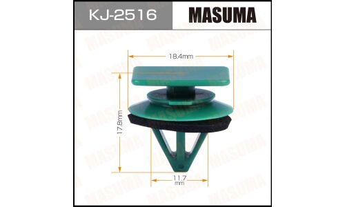 Клипса крепежная Masuma KJ-2516 (OEM D10E-51-SJ3)