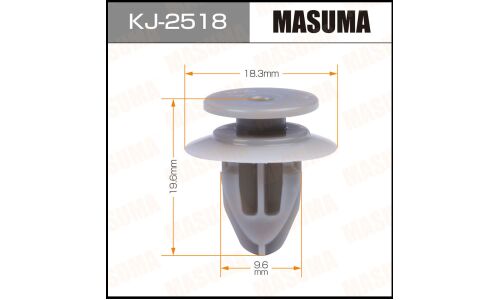 Клипса крепёжная накладок крыла Masuma, для Mazda, арт. KJ-2518