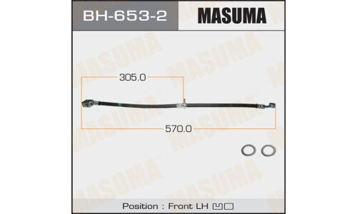 Шланг тормозной Masuma для Honda Civic, передний, левый, арт. BH-653-2