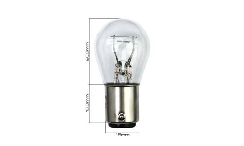 Лампа Masuma P21/5W (BAY15d, S25), 12В, 21/5Вт, комплект 10 шт, арт. L560