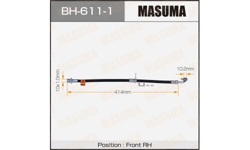 Шланг тормозной Masuma для Honda CR-V, передний, правый, арт. BH-611-1