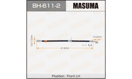 Шланг тормозной Masuma для Honda CR-V, передний, левый, арт. BH-611-2