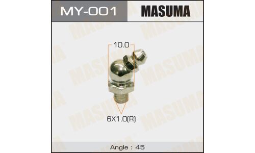 Тавотница Masuma, M6x1(R), угол 45°, арт. MY-001