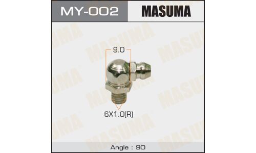 Тавотница Masuma, M6x1(R), угол 90°, арт. MY-002