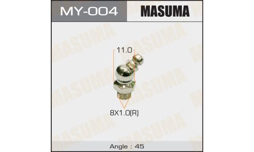 Тавотница Masuma, M8x1(R), угол 45°, арт. MY-004