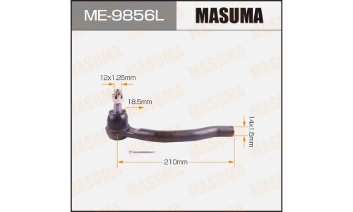 Наконечник рулевой тяги Masuma, левый, арт. ME-9856L