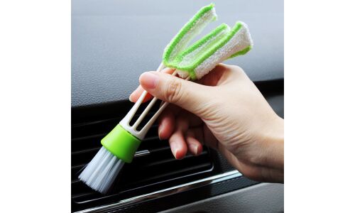 Щетка для очистки дефлекторов печки, нейлон, микрофибра