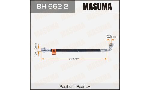 Шланг тормозной Masuma для Nissan EX35 / G37, задний, левый, арт. BH-662-2