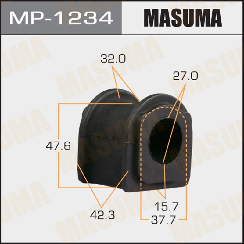 

Втулка стабилизатора MASUMA /front/ GS450H, IS250 / GWS191L, GSE20L [уп.2] (стоимость за упаковку 2 шт