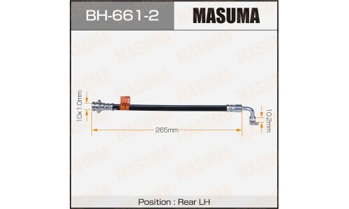 Шланг тормозной Masuma для Infiniti M35 / G25, задний, левый, арт. BH-661-2