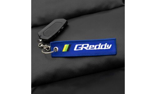 Брелок тканевый с вышивкой «Greddy»