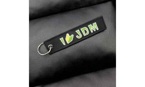 Брелок тканевый с вышивкой «JDM»