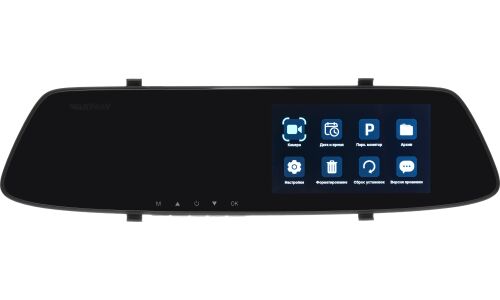 Видеорегистратор-зеркало заднего вида ARTWAY AV-604 Super HD, (две камеры), 2304х1296, обзор 140°, экран 4.5", 2 камеры
