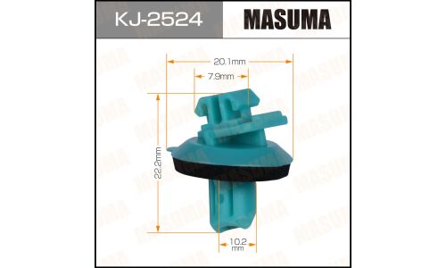 Клипса крепёжная молдинга заднего крыла Masuma, для Toyota, арт. KJ-2524