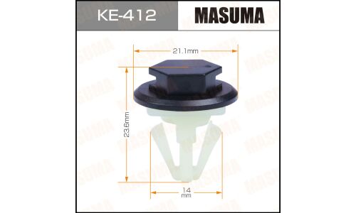 Клипса крепёжная переднего крыла Masuma, для Renault, арт. KE-412