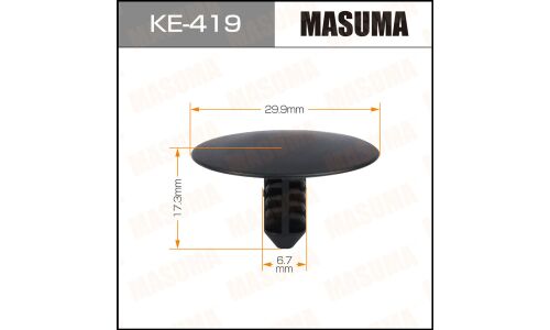 Клипса крепёжная шумоизоляции капота Masuma, для Chevrolet, арт. KE-419