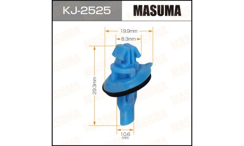 Клипса крепёжная молдинга заднего крыла Masuma, для Toyota, арт. KJ-2525