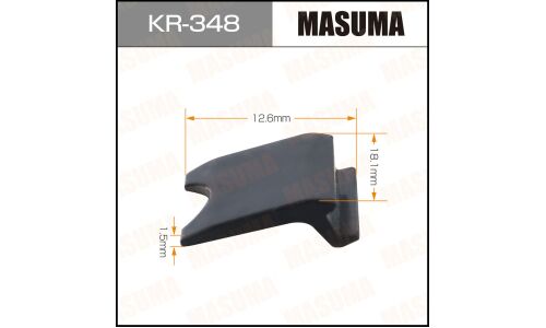 Клипса крепёжная уплотнителей дверей Masuma, для Hyundai, KIA, арт. KR-348