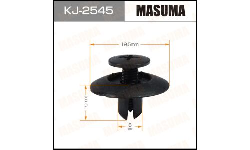 Клипса крепёжная деталей кузова Masuma, для Mazda, арт. KJ-2545