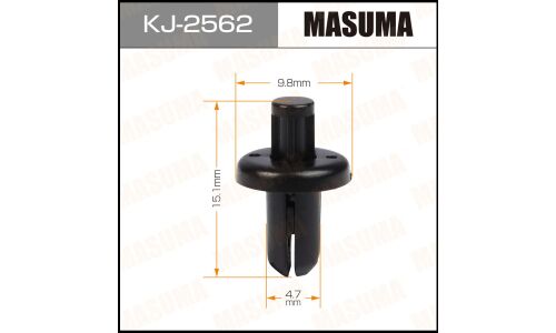 Клипса крепёжная бампера Masuma, для Subaru, Toyota, арт. KJ-2562