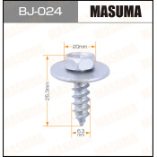 Саморез MASUMA BJ-024 6.3x25.3мм (OEM 90159-60383), 10 шт