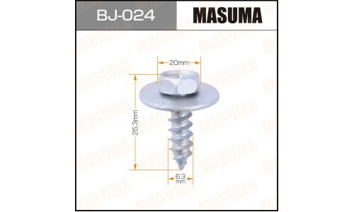 Саморез MASUMA BJ-024 6.3x25.3мм (OEM 90159-60383), 10 шт