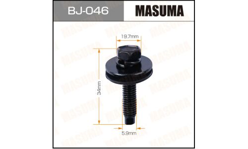 Болт MASUMA BJ-046 5.9x34мм (OEM 90119-06863), 6 шт