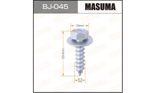 Саморез MASUMA BJ-045 6x24мм (OEM 90159-60488), 10 шт