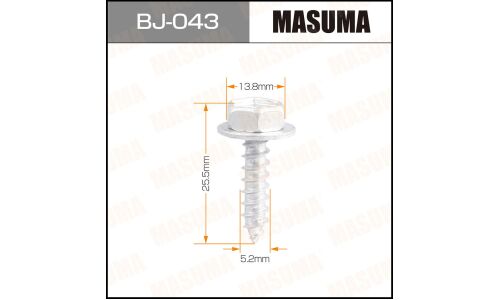 Саморез MASUMA BJ-043 5.2x25.5мм (OEM 90159-50316), 10 шт