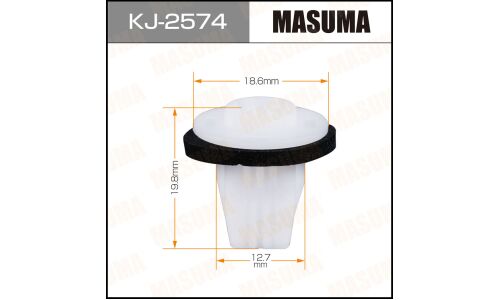 Клипса крепёжная бампера Masuma, для Nissan, арт. KJ-2574