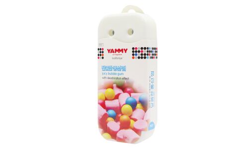 Ароматизатор под сиденье Yammy Bubble Gum (Бабл Гам), гелевый, плоский футляр, арт. P017