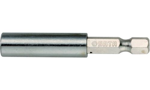 Адаптер (держатель) для бит SATA, HEX1/4"M–HEX1/4"F, магнитный, длина 60мм, арт.50273