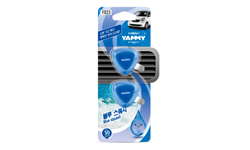 Ароматизатор в дефлектор Yammy Blue Squash (Свежесть), жидкий, клипса, арт. F023