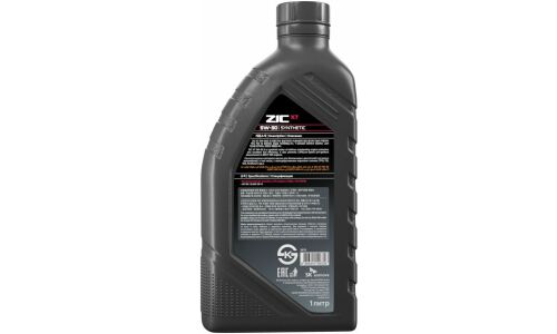 Масло моторное ZIC X7 5w30, синтетическое, API SQ, ILSAC GF-7A, для бензинового двигателя, 1л, арт. 132675