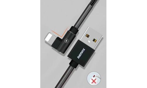 Кабель для мобильных устройств Remax Ranger Data Cable, с USB на Lightning, 1м, чёрный, арт. RC-119i
