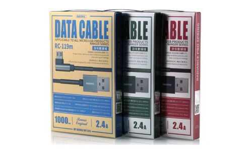 Кабель для мобильных устройств Remax Ranger Data Cable, с USB на MicroUSB, 1м, серый, арт. RC-119m