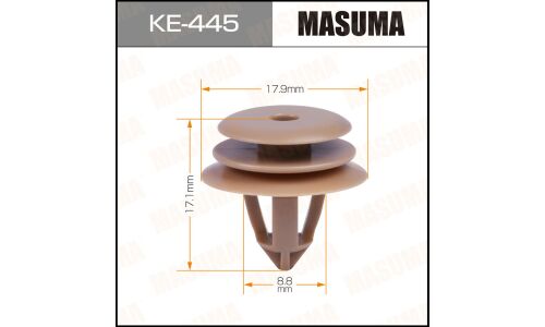 Клипса крепежная MASUMA KE-445 (OEM 07147133419)