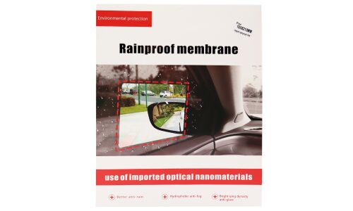 Пленка водоотталкивающая, для боковых зеркал, самоклеящаяся, 150х210мм, комплект 2 шт, арт. WM-01