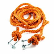 Трос буксировочный TOP AUTO, канат, скобы, нагрузка до 7т, длина 4м, арт. 742КАП Трос буксировочный TOP AUTO, канат, скобы, нагрузка до 7т, длина 4м, арт. 742КАП