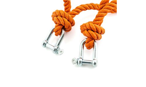 Трос буксировочный TOP AUTO, канат, скобы, нагрузка до 7т, длина 4м, арт. 742КАП