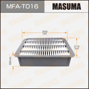 Фильтр воздушный Masuma A-1037, арт. MFA-T016 Фильтр воздушный Masuma A-1037, арт. MFA-T016
